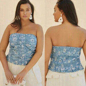 Anthropologie Forever That Girl Textured Tube Top Size Large NWT $98